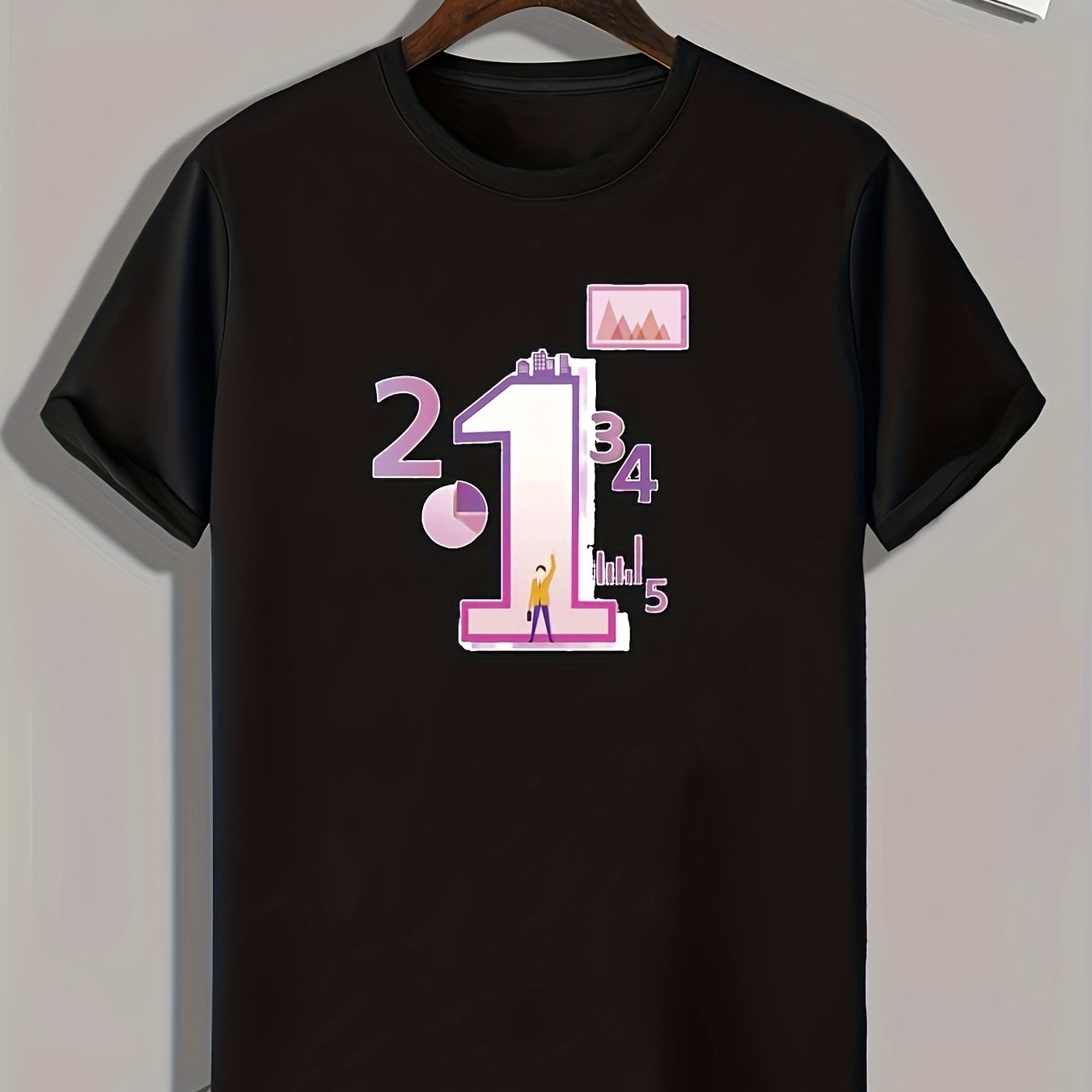Men's Graphic T-shirt Casual Comfy Tee for Summer