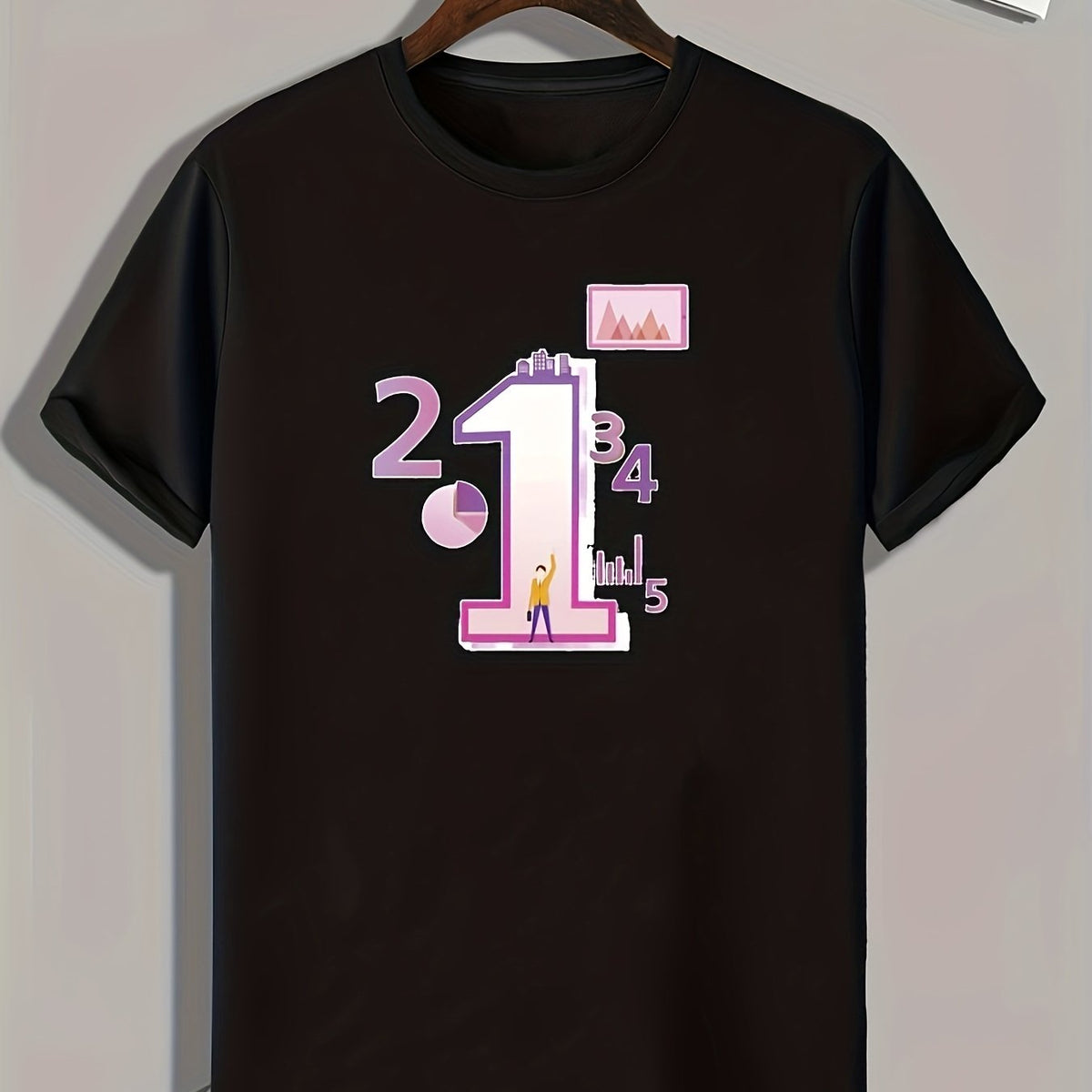 Men's Graphic T-shirt Casual Comfy Tee for Summer