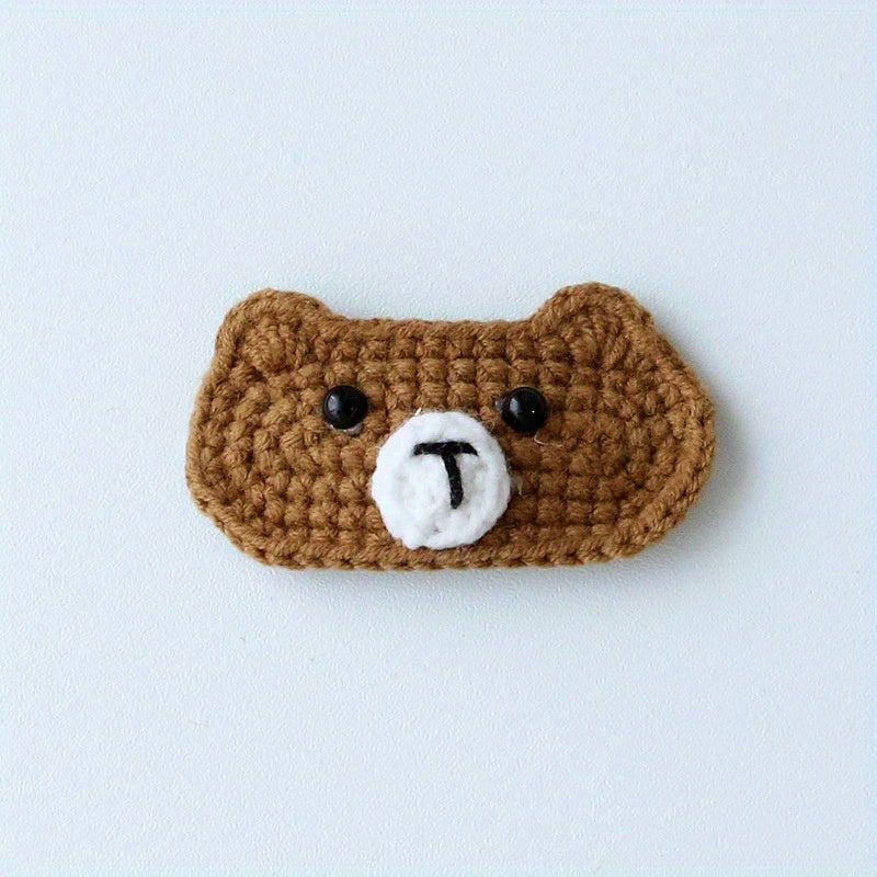 Crochet Animal Hair Clip Cartoon Snap Clip Barrette Summer Hair Slides
