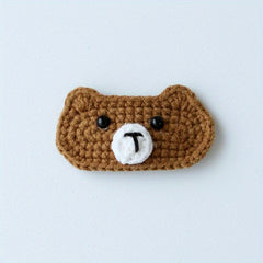 Crochet Animal Hair Clip Cartoon Snap Clip Barrette Summer Hair Slides