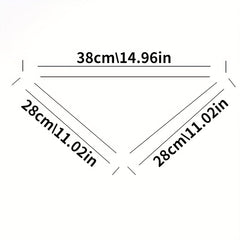 Baby Bib Four-layer Wrinkled Cloth Triangle Scarf