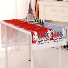 Christmas Table Runner Gnome Pattern Holiday Decor