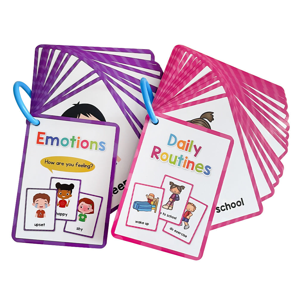 Toddler Flashcards: Daily Routines & Emotions, Preschool Learning