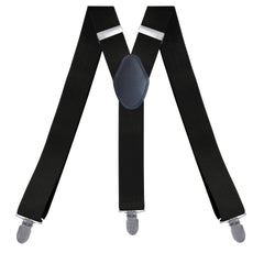Men's Adjustable Elastic Heavy Duty Suspenders - Y Shape - 3 Clips