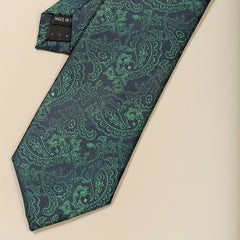 Cashew Collar Neck Tie Scarf Set Business Banquet Matching Men