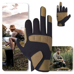 Outdoor Fishing Gloves Cut resistant Waterproof Windproof Men Women