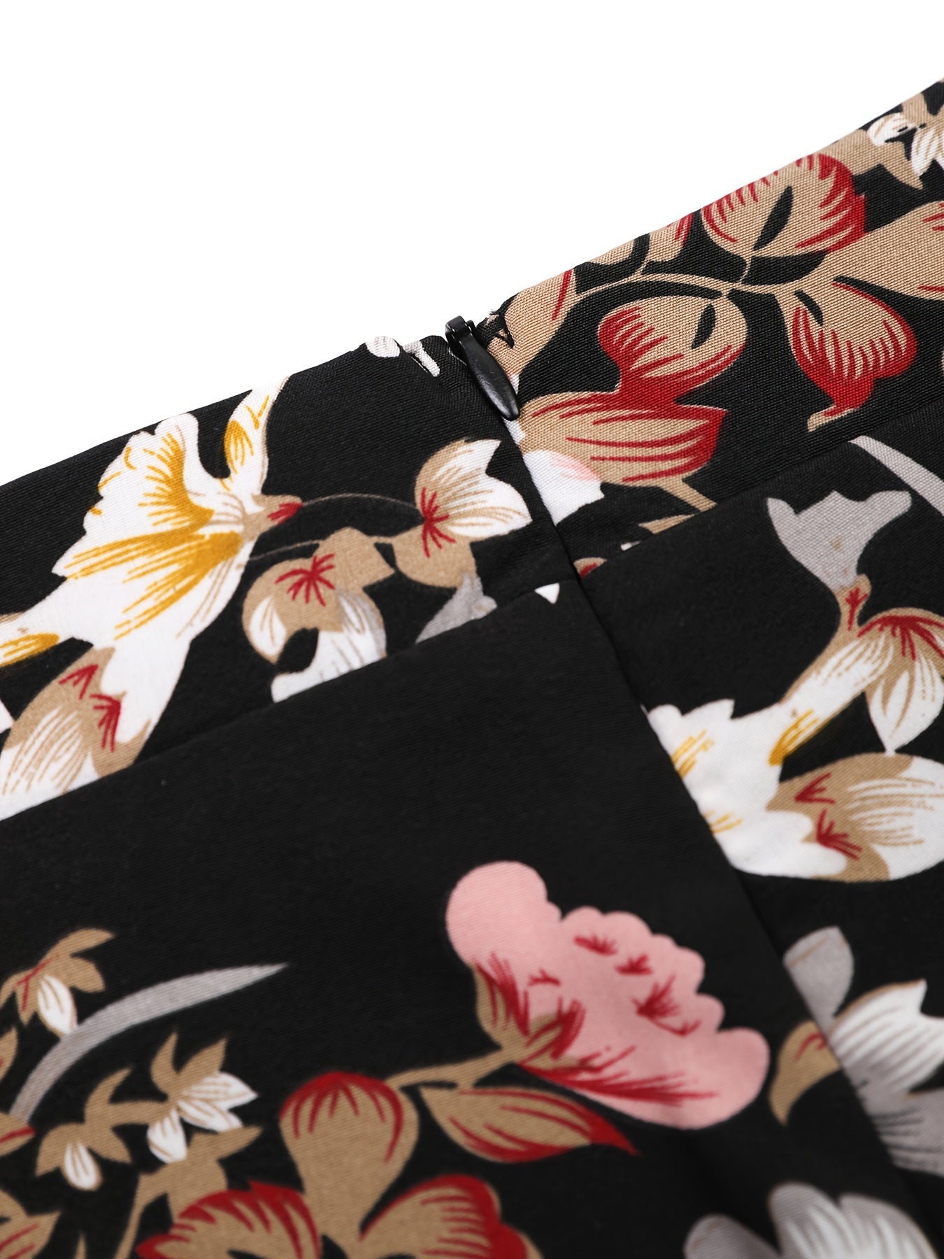 Women's Plus Floral Print Wide Leg Trousers