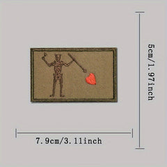 Funny Embroidered Morale Patches w/ Hook & Loop for Caps Uniforms Vests
