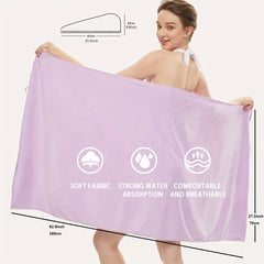 Soft Water Absorption Sling Bath Towel Quick Drying Bath Supplies