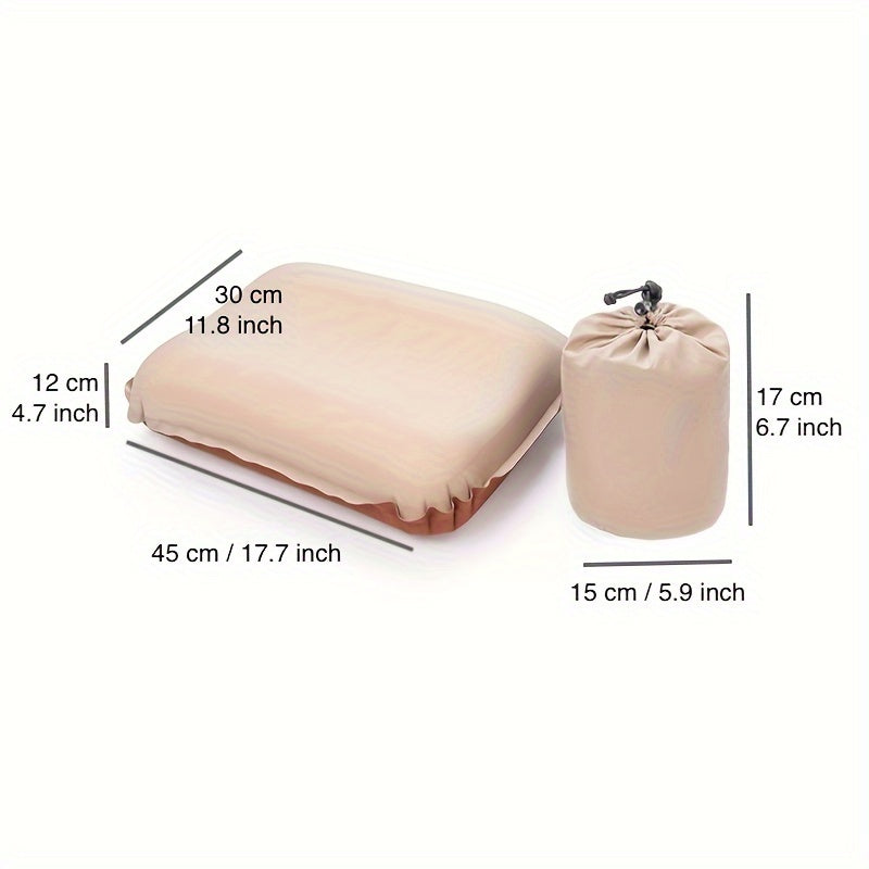 Self-inflating Pillow for Office Car Camping Hiking Neck and Waist Support