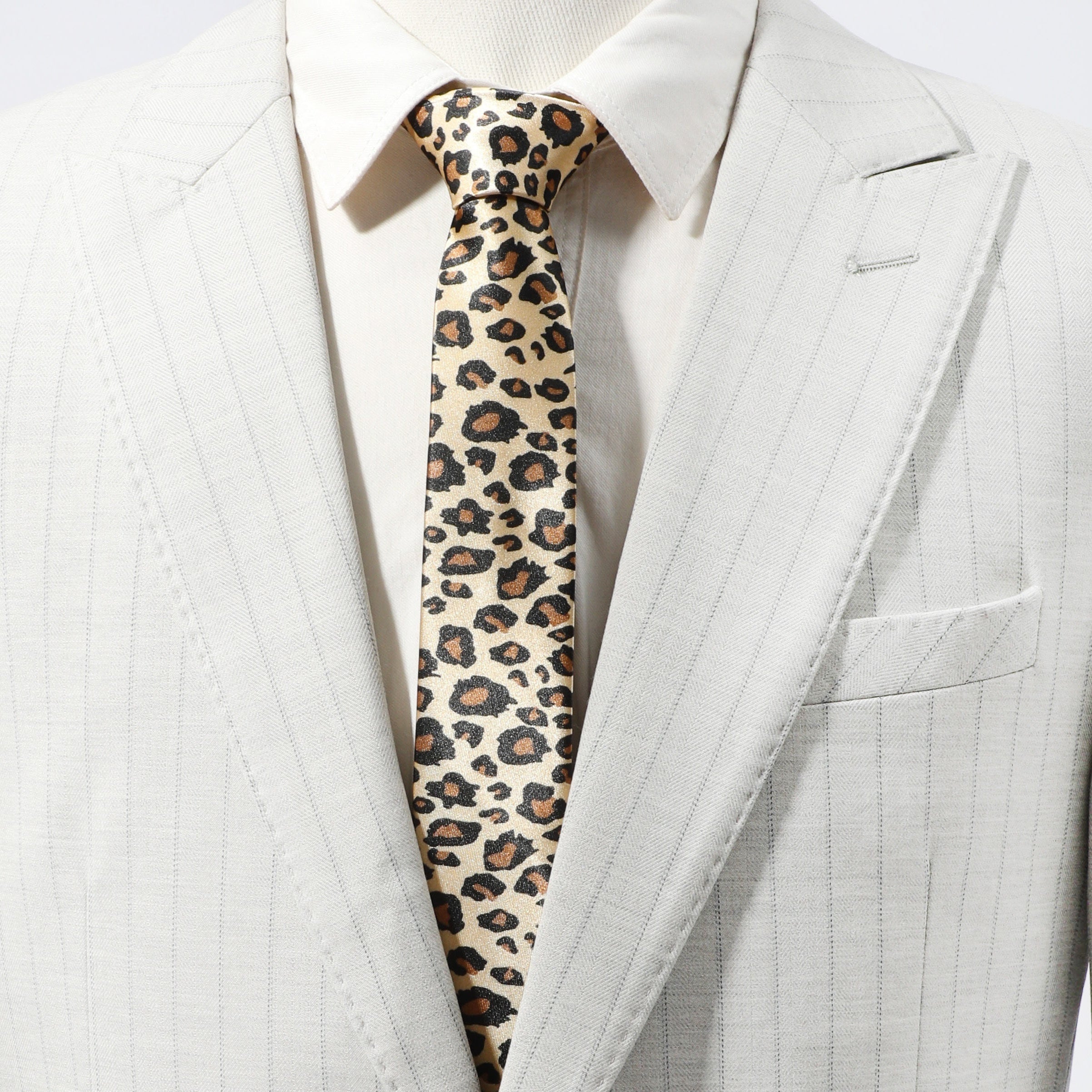 Men's Necktie Spider Web Leopard Pattern Necktie Business Wedding Party