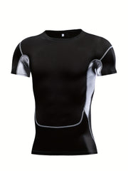 Men's High Elastic Quick-dry Mesh Sports T Shirt