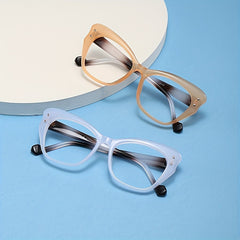 Butterfly Light Blocking Glasses Jelly Lens Anti Eye Strain For Women Men