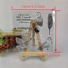 Owl Metal Cutting Dies And Stamps For Scrapbooking