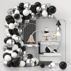 120pcs Silvery Confetti Balloon Arch Balloon Set