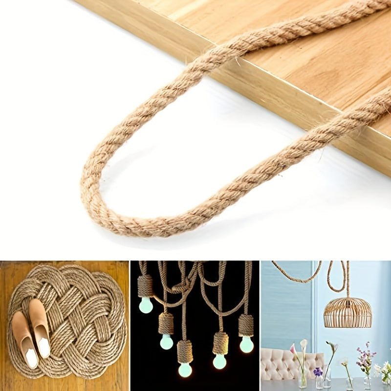 10mm Jute Hemp Rope 33 Feet Craft Twine DIY Arts Crafts Gift Packing
