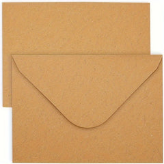 Brown Thank You Card Envelope A6 V-shaped Flip