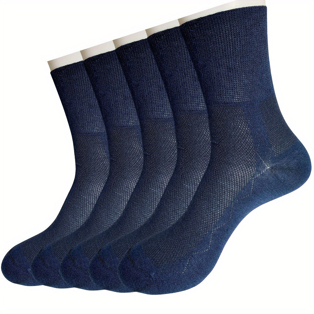 Breathable Mesh Socks 5 Pairs Unisex Loose Fitting Comfort Care Gift