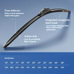 Durable Windshield Wiper Blade with Advanced Rubber - All Year Round
