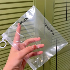 10pcs Extra Thick Zipper Bag Storage Travel Cosmetic Sorting Bag
