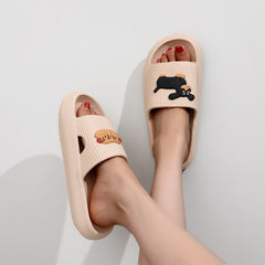 Women's Hot Dog Slides Platform Shoes