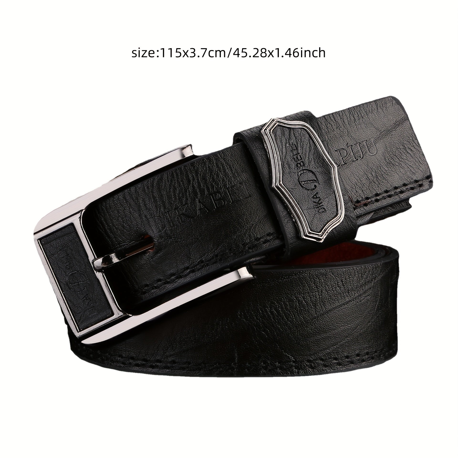 Classic Unisex PU Leather Belt Punk Solid Jeans Pants Belt