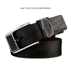 Classic Unisex PU Leather Belt Punk Solid Jeans Pants Belt