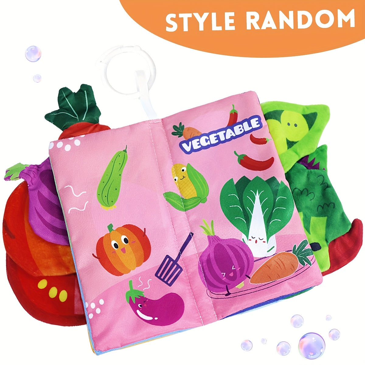 Toddler Sensory Cloth Book Early Learning Educational Toy