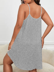 Floral Skull Print Scoop Neck Nightdress