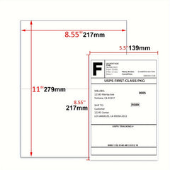 100 Labels 21 X 13 Address Labels Self Adhesive Mailing Labels
