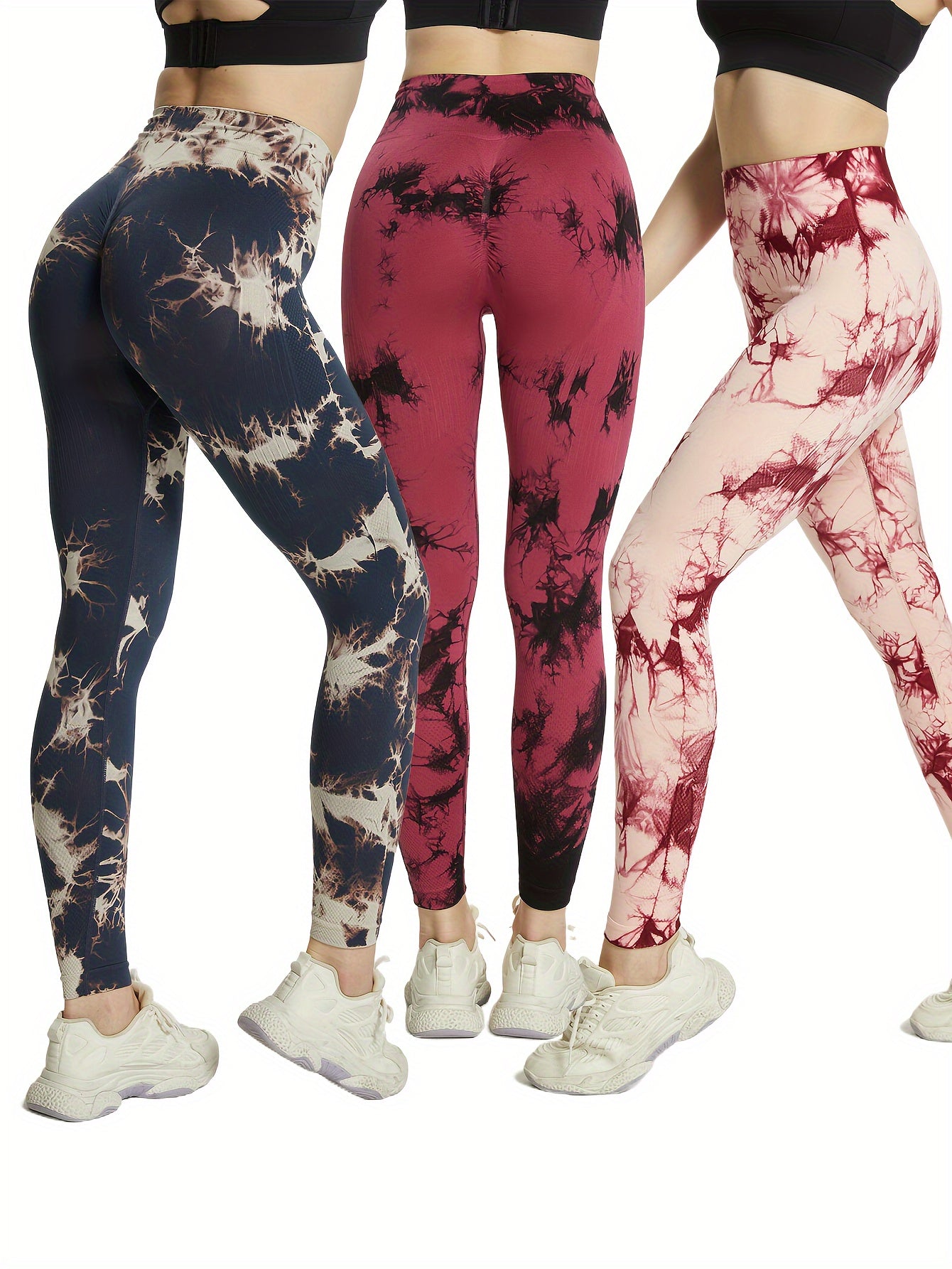Tie Dye Seamless Yoga Pants High Waist Fitness Leggings