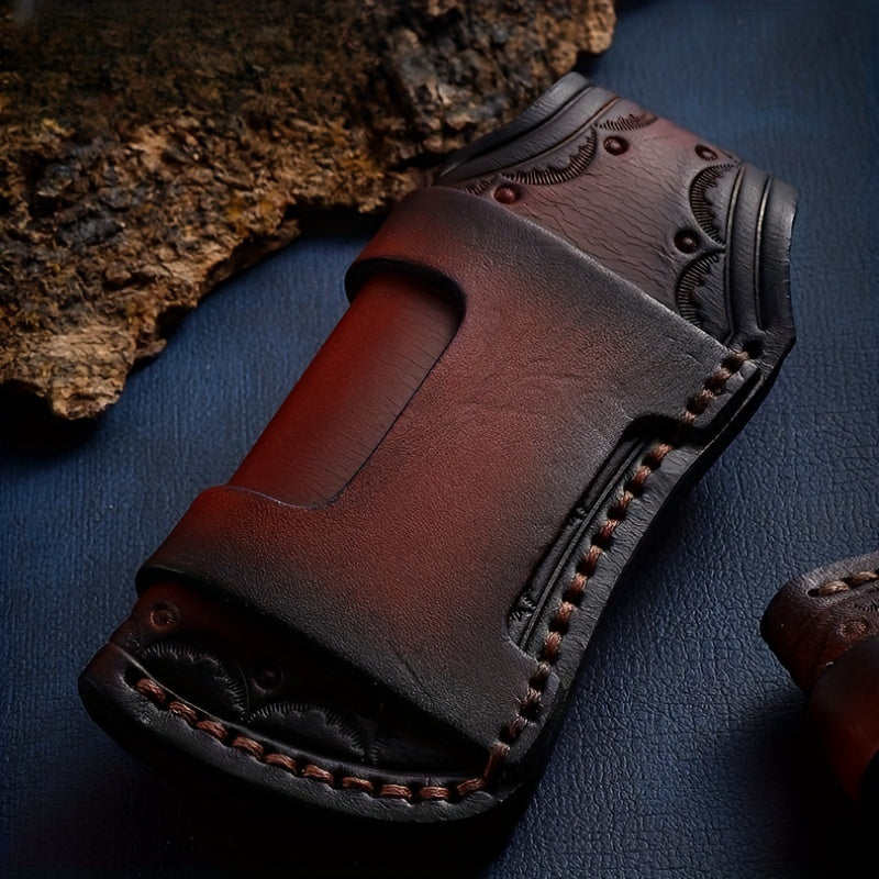 Cowhide Leather Cover for Outdoor Folding Knives
