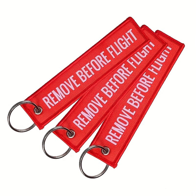 Aviation Enthusiast REMOVE BEFORE FLIGHT Key Chain