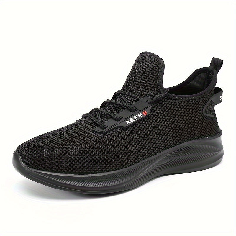 Men's Breathable Sneakers Comfy Non Slip Lace Up Shoes