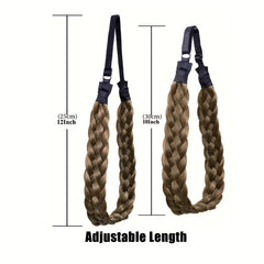 Adjustable Braided Headband Synthetic Hairpiece Hair Accessories
