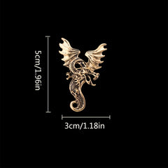 Men's Vintage Pterodactyl Wings Brooch