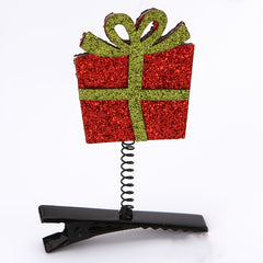 Xmas Elk Barrettes Candy Cane Hairpin Santa Claus Hair Clips