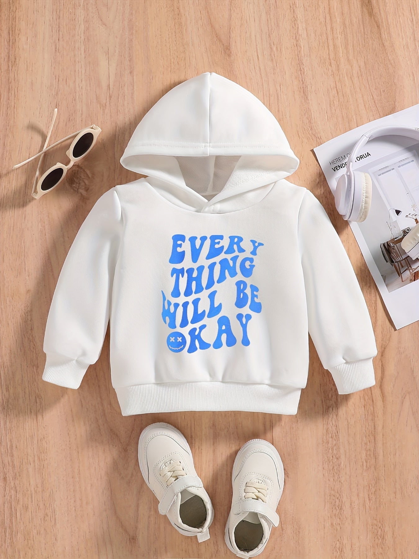 Baby Boys Sweatshirt EVERY THING WILL BE OKEY