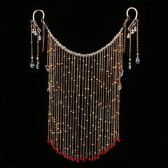 Antique Chinese Face Curtain Hanfu Hair Accessory