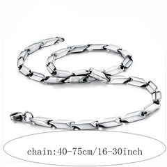 Men's Stainless Steel Arrow Bullet Chain Necklace