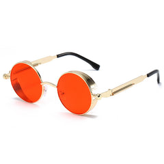 Steampunk Polarized Sunglasses Round Eyewear