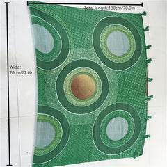 Avocado Green Twill Scarf Warm Windproof Shawl Casual Tassel