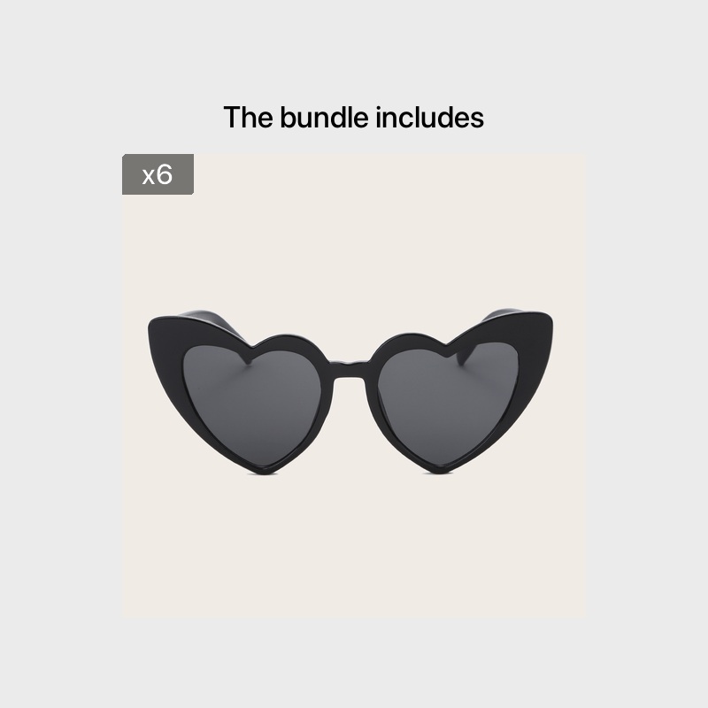 Vintage Heart Sunglasses Women Love Eyeglasses Stylish