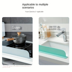 Silicone Sink Splash Guard with Suction Cup - Kitchen Sink Splash Guard