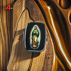 Portable Medicine Box Travel Storage Box 2 Compartments Small Easy to Carry