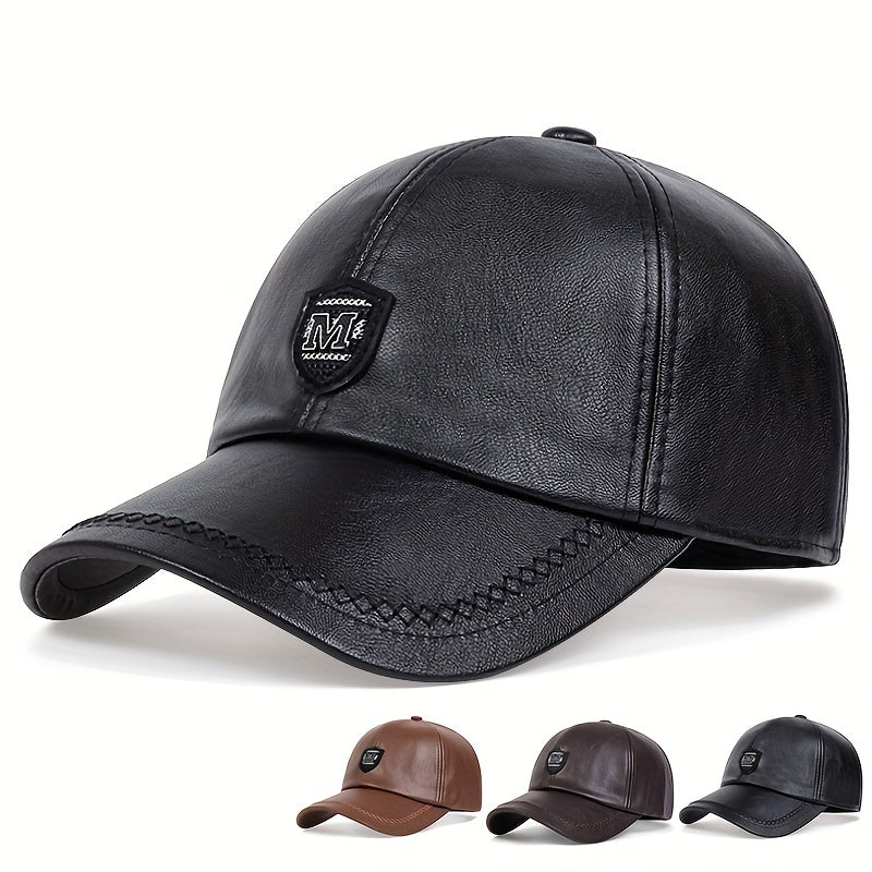 M Label Patch Baseball Cap Waterproof Dad Hat Unisex Adjustable Golf Cap