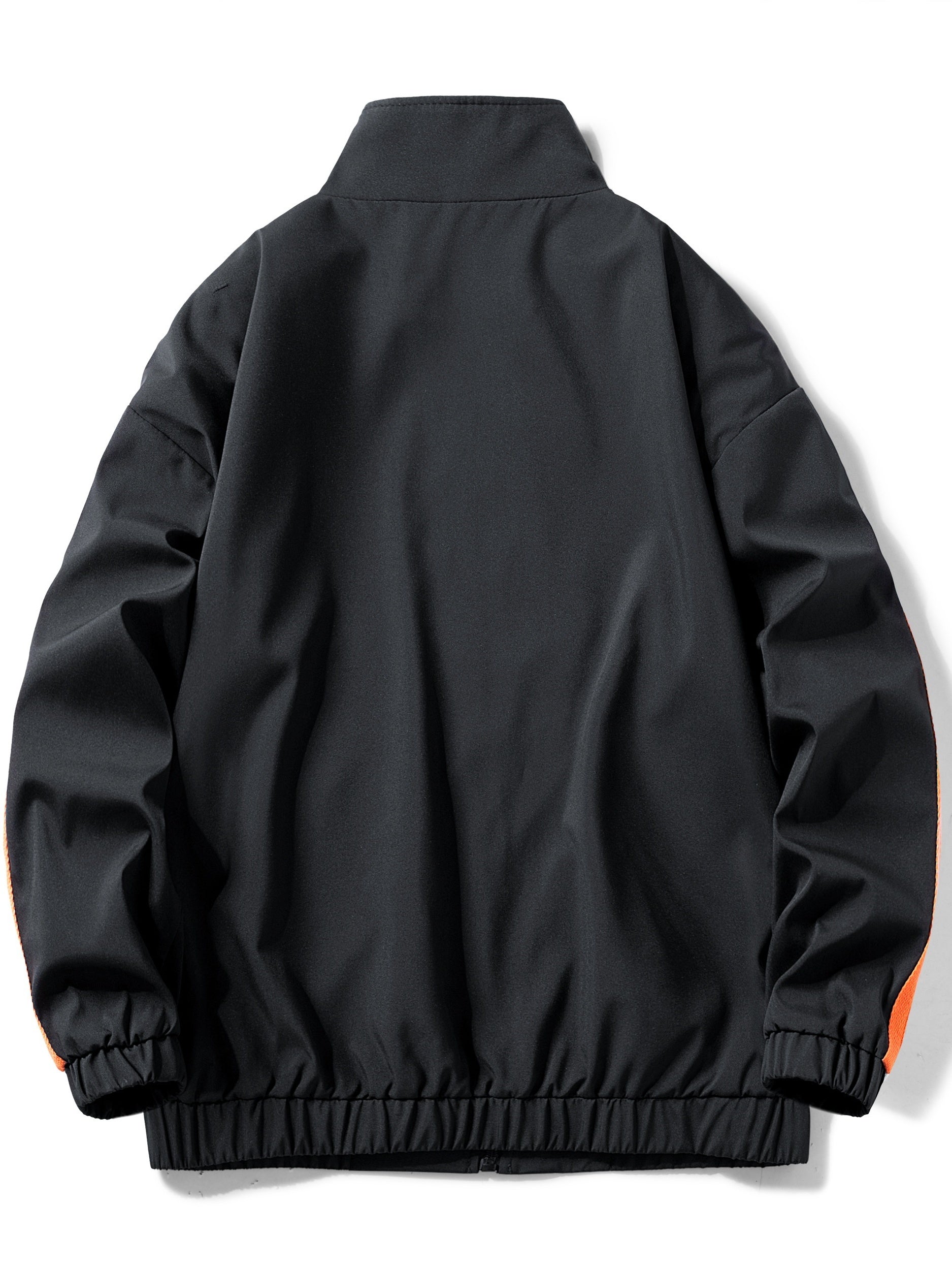 Men's High Neck Zip Up Jacket Coat For Spring Fall