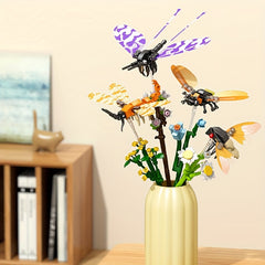 Flower Art Master Insect Flower Branch Eternal Flower Ornament Building Block