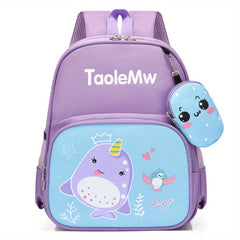 Kids Princess Cartoon Backpack for Girls Boys with Coin Purse