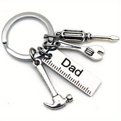 Stainless Steel Keyring Hammer Screwdriver Wrench Keychain Gift
